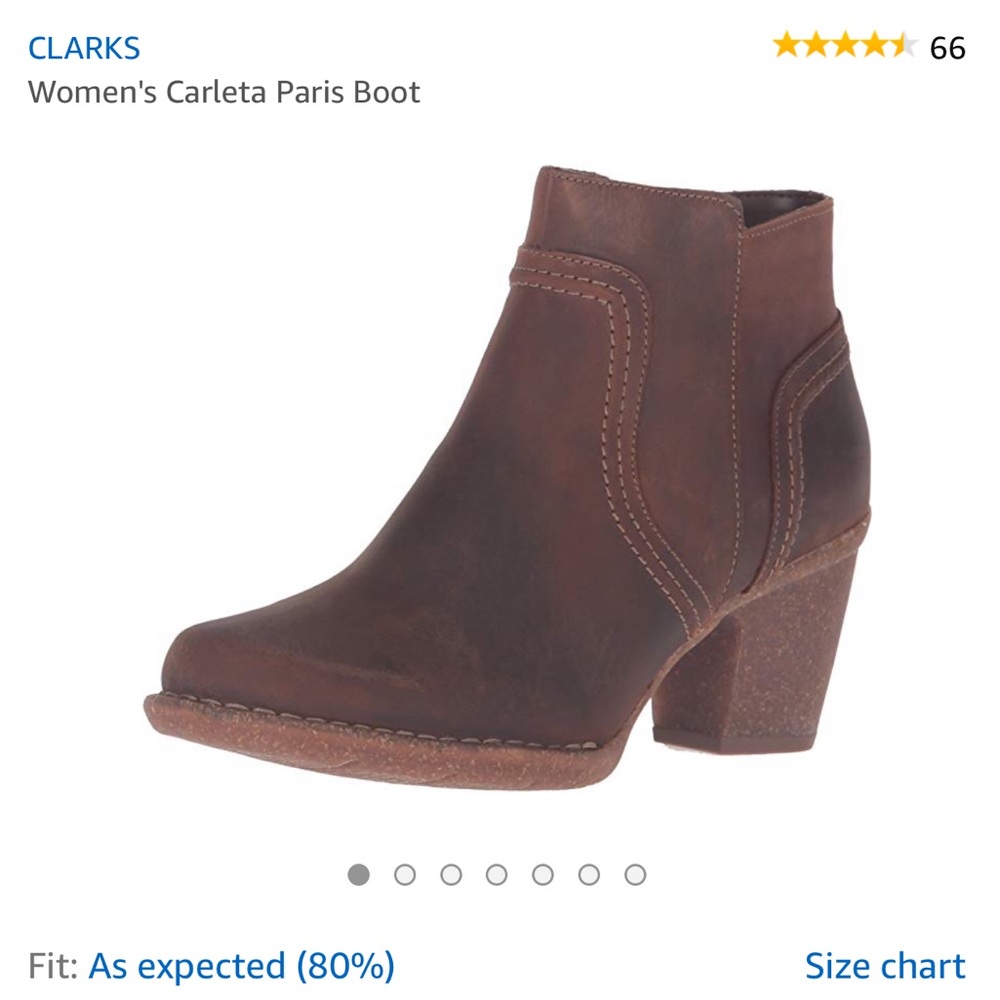 Clark’s woman’s ankle boots with zipper, New